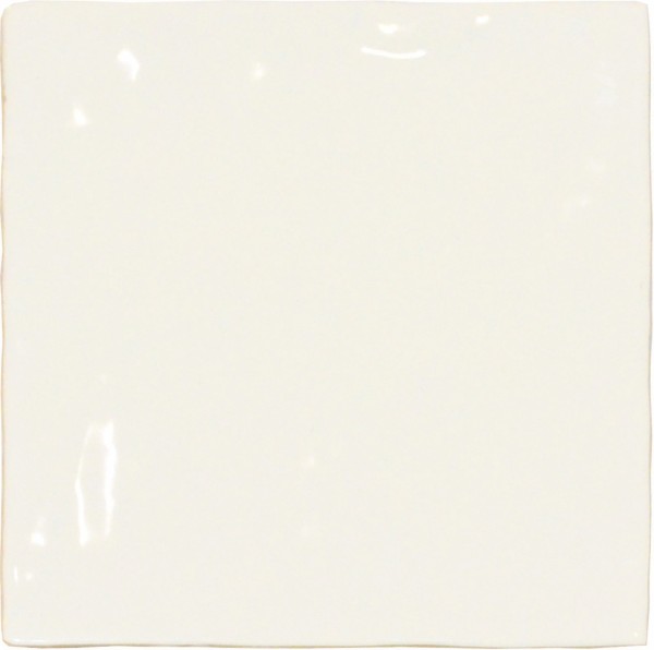 Wandfliese Crayon white glossy 13 x 13 cm