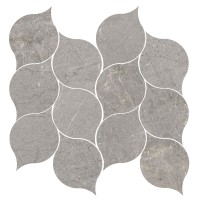 Mosaikfliese Argenta Tempo Hoja ash pulido 27,2 x 28,9 cm