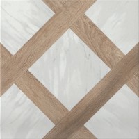 Bodenfliese Marble & Wood Decoro 1 25 x 25 cm