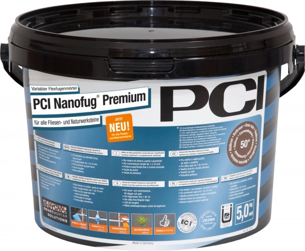Fugenmörtel PCI Nanofug Premium sandgrau 5 kg