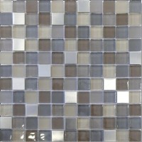 Mosaikfliese Fino braun grau mix 30 x 30 cm