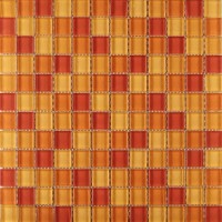Mosaikfliese Mischung orange 30 x 30 cm