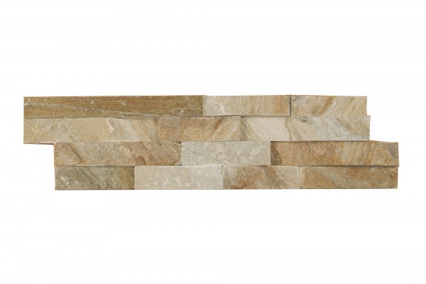 Steinverblender Brickstone Slate grau-beige 15 x 55 cm