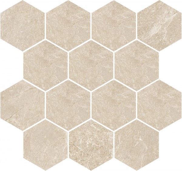 Mosaikfliese Tempo Hex nature mate 26,5 x 28,3 cm