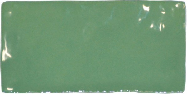 Wandfliese Crayon spring green glossy 6,5 x 13 cm
