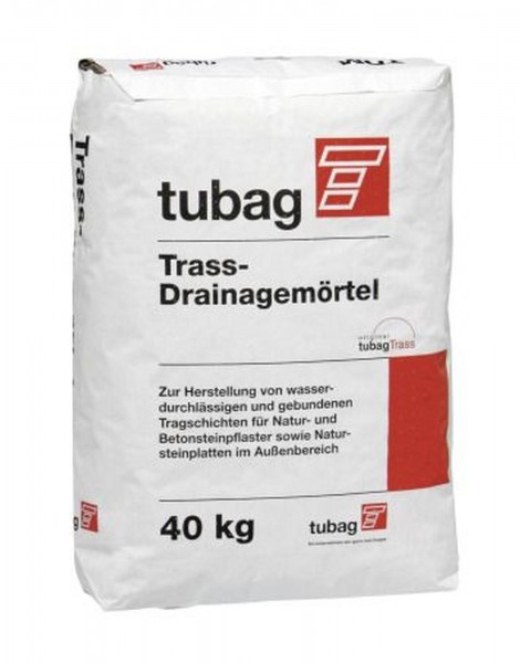 Pflasterfugenmörtel Tubag Trass-Drainagemörtel TDM 40 kg