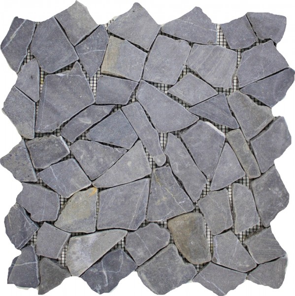 Mosaikfliese Bruch Nero 28 x 28 cm