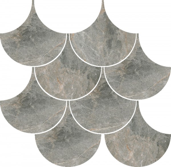 Mosaikfliese Toscana esc gris mate 28 x 29 cm