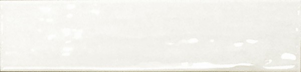 Wandfliese Colors white glossy 6 x 25 cm