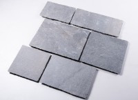 Bodenplatte Paros Quarzit grau 50 cm