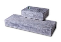 Blockstufe Blaustein grau-anthrazit 35 x 50 cm
