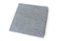 Bodenplatte Artic white new Platte geflammt & gebürstet Kante gefast 40 x 40 x 3 cm
