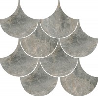 Mosaikfliese Argenta Toscana esc gris mate 28 x 29 cm
