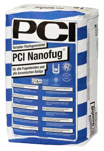 Fugenmörtel PCI Nanofug zementgrau 15 kg