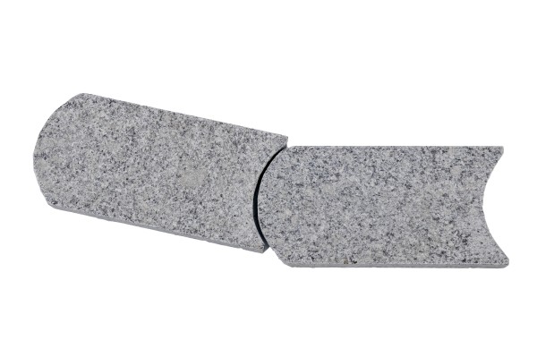 Bordstein Granit Mähkante Kanten gebrochen 33 x 16 cm