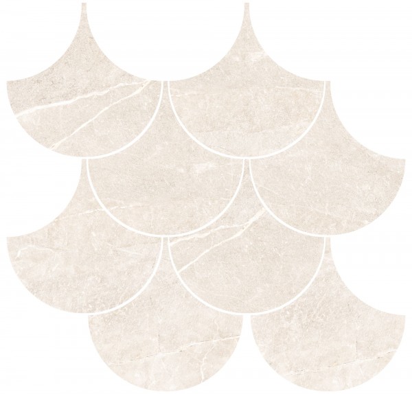 Mosaikfliese Tempo Esc cotton pulido 26,5 x 28,3 cm