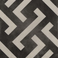 Bodenfliese Pamesa Arte Signac grau-schwarz 22,3 x 22,3 cm