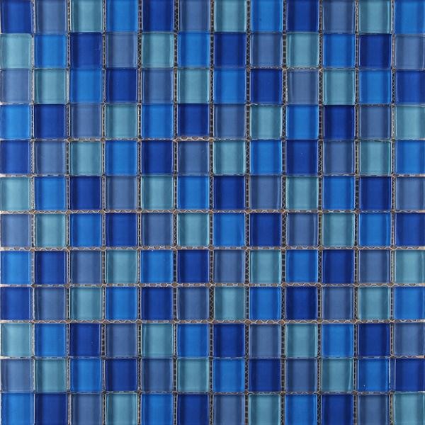 Mosaikfliese Mischung blau 30 x 30 cm
