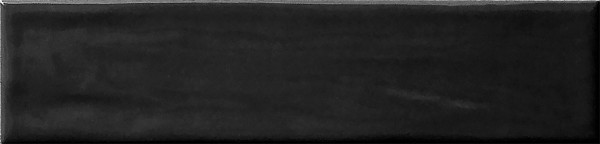 Wandfliese Colors black matt 6 x 25 cm