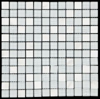 Mosaikfliese Elevato weiß 30 x 30 cm
