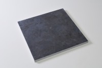 Bodenplatte Blaustein grau-anthrazit geschliffen Kante gefast 60 x 60 x 3 cm