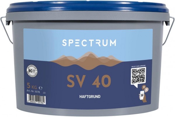 Grundierung Spectrum SV 40 für nicht saugende Untergründe 1 kg für ca. 6,9m²