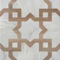 Bodenfliese Marble & Wood Decoro 4 25 x 25 cm