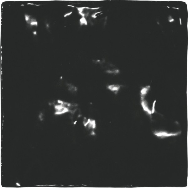 Wandfliese Crayon black glossy 13 x 13 cm